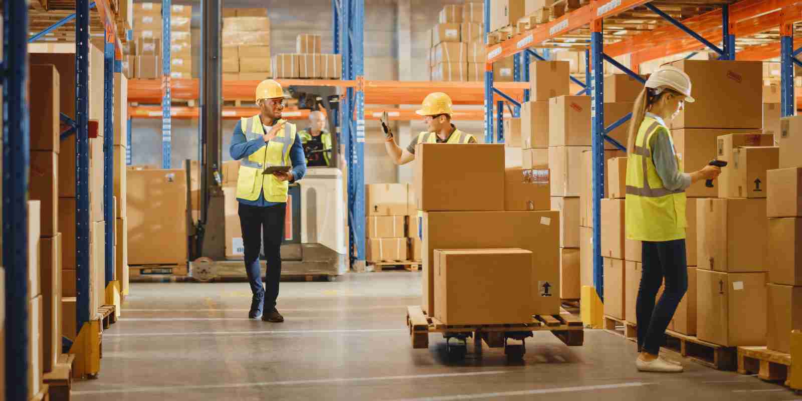 Material Handlers and Loader Unloader in Warehouse